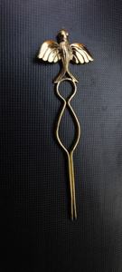 Pasador de Pelo Vintage con Forma de Fénix, Color Dorado, Metal, Hecho a Mano, Accesorio Decorativo para el Cabello para Mujer - Product Image 2
