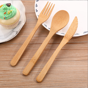 Tre tự nhiên Bộ đồ ăn dao nĩa và muỗng thiết lập dao kéo - Product Image 4