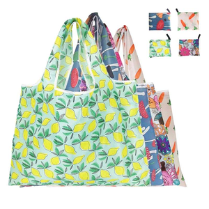 <b>Foldable</b> Handbag Reusable <b>Shopping</b> <b>Bag</b> Large Size Cartoon Pattern Non-Woven Fabric Shoulder Handle Grocery Tote - Product Image 3