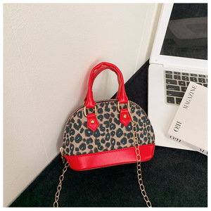 Borsa a tracolla piccola con stampa leopardata, - Product Image 5