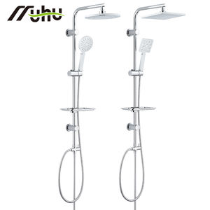 ชุดระบบฝักบัวอาบน้ำสแตนเลส 304 รุ่นล่าสุด พร้อมฝักบัวแบบติดเพดาน ชุดก๊อกน้ำฝักบัวอาบน้ำ ABS สำหรับห้องน้ำ พร้อมสายฝักบัว - Product Image 6