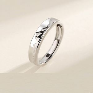 Latest Design Jewelry <b>Couple</b> <b>Rings</b> Wedding Finger Simple <b>Rings</b> Adjustable Mountain Sea Commemorative Jewelry <b>Ring</b> - Product Image 6