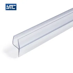 Полукруглая настенная Водонепроницаемая уплотнительная лента для раздвижной стеклянной двери размером 4-15 мм, Уплотнительная резиновая пластиковая лента для душевой двери