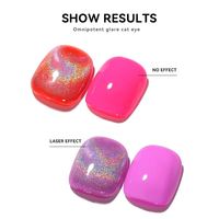 Vernis à ongles gel effet œil de chat pailleté laser arc-en-ciel, couleurs universelles populaires, conception de logo gratuite, OEM, étiquette privée