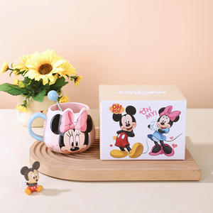 Dibujos animados Winniee <span class=keywords><strong>Mickey</strong></span> <span class=keywords><strong>Mouse</strong></span> Porcelana Big Belly 450mL Copa Negocios Regalos promocionales en paquete de caja de regalo - Product Image 3