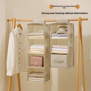 Organisateur de placard suspendu multicouche en non-tissé lavable pour le rangement et le tri des sous-vêtements dans la garde-robe - Product Image 2