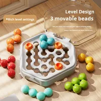 Perles Magiques Intelligentes Arc-en-ciel de Poche, Puzzle Éducatif en Plastique pour Jeunes de 7 à 14 Ans, Développement de la Pensée Logique, Fabriqué au Guangdong
