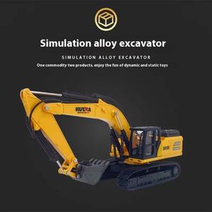 SJY-1522 Camión de Plataforma con Remolque R/C, Excavadora de Aleación, Coche a Escala 1/18, Vehículo de Ingeniería Combinado con Control Remoto, Juguete de Regalo - Product Image 5