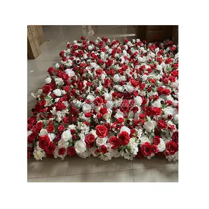 Factory Price Romantic White And Red Rose Flower Ball For Wedding Center Pieces