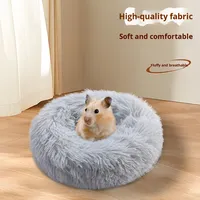 Penjualan Langsung Pabrik Sarang Hewan Peliharaan Bulu Panjang Bulat untuk Chinchilla, Sugar Glider, Gerbil dengan Alas - Semua Musim, Tidak Perlu Perakitan