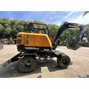 New Hyundai HW60ECO Wheeled Excavator 6 Ton Compact Mobile Digger Yanmar Engine Fuel Efficient Urban Construction Machine Ready - Product Image 1