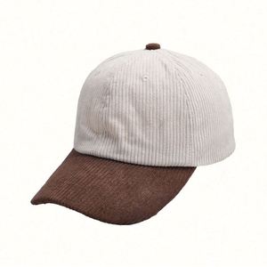 Nueva Gorra de Béisbol de Seis Paneles de Pana Bicolor con Hebilla Metálica y Bordado 3D, la Más Vendida, para Adultos Unisex - Product Image 3