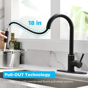 Capteur intelligent contrôle tactile robinets de <span class=keywords><strong>cuisine</strong></span> contrôle de la température 3 couleurs lumière LED Rotation de 360 degrés robinet d'<span class=keywords><strong>évier</strong></span> de <span class=keywords><strong>cuisine</strong></span> - Product Image 3