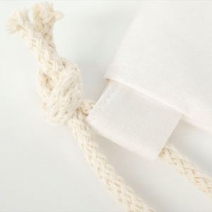 Unisex Custom <b>Drawstring</b> <b>Backpack</b> Lightweight Cotton Sports Gym Logo-Print Foldable Eco-Friendly Portable Reusable Festival - Product Image 3