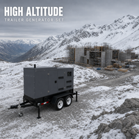 Générateur diesel monté sur remorque pour l'alimentation d'urgence en cas de catastrophe, générateur diesel Doosan avec ATS 70 kVA 60 Hz