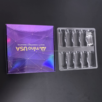 Boîte de flacon d'hologramme d'impression de luxe de haute qualité boîtes d'emballage personnalisées de 2ml 10 flacons Gh avec plateau