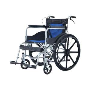 Chine Usine Vente en aluminium Poids léger Fauteuil roulant manuel Fauteuil roulant portable Manuel 16 pouces Siège - Product Image 1
