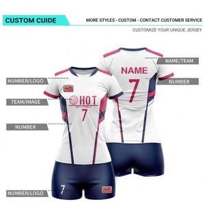 Jersey olahraga wanita, baju sublimasi olahraga anak laki-laki, seragam uniseks anak laki-laki, bahan untuk pakaian voli kustom - Product Image 4