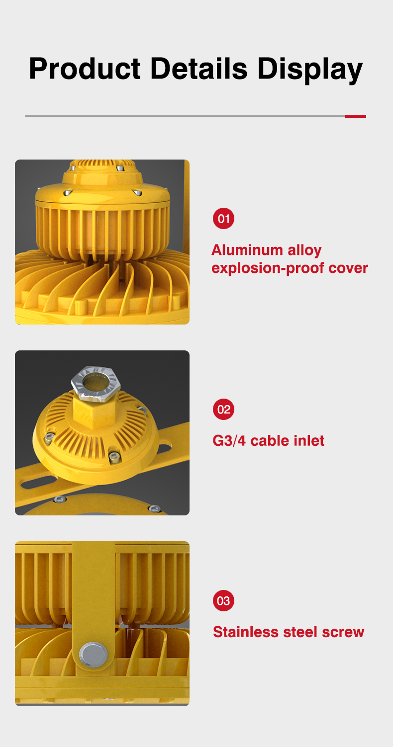 outdoor 30W 150W 200W Special design hot selling Atex 40w led warehouse explosion proof led light