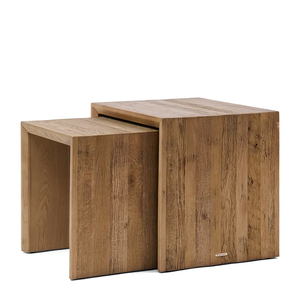 AY-2663-4 Sant mateau Pháp cổ điển đa chức năng vuông cuối bàn cà phê đặt gỗ rắn cho đồ nội thất phòng khách - Product Image 5