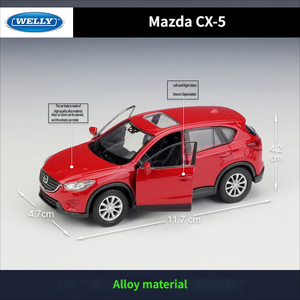 WELLY Coche de Juguete de Metal Fundido a Presión a <span class=keywords><strong>Escala</strong></span> 1:36, Modelo de Simulación Mazda, con Función de Retroceso, para Niños y Adolescentes, Regalo Coleccionable Unisex - Product Image 4