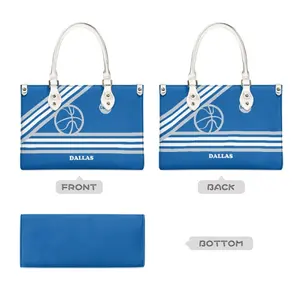 Лидер продаж, синяя сумка-тоут Dallas с индивидуальным логотипом, экологически чистые дизайнерские сумки для женщин, кошельки и сумки оптом