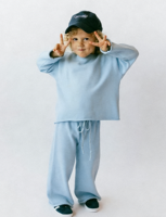 Ensemble de vêtements confortables pour enfants, pull en coton, ensemble de survêtement, t-shirt à manches longues confortable pour le printemps, pantalon, ensemble pour bébé de 0 à 8 ans