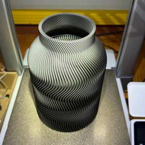 Plastic 3D Printed <b>Japanese</b> Corrugated <b>Vase</b> Mid Century Modern Design Waterproof Home Decor for Wedding Flowers - Product Image 6