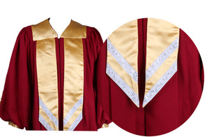 Abito da coro opaco Unisex per battesimo chiesa officiante conferma abito di laurea Priestley per la scuola - Product Image 5