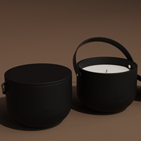 C & H Coffret cadeau de bougie d'aromathérapie de luxe en céramique blanche personnalisée de 150ml avec plateau