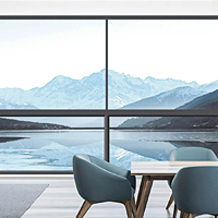 Porte et fenêtre coulissantes en aluminium sur mesure de luxe pour Villa Hangxing, triple vitrage anti-ouragan