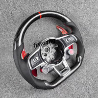 Volant sport 3 branches FEIXIANG amélioré en fibre de carbone et cuir pour Volkswagen Golf 7.5 GTI MK7 Polo GTS GTD GTE R Passat CC R-Line