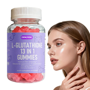 Bonbons gélifiés végétaliens sans sucre, halal, à base de L-glutathion, de collagène, de biotine et de vitamine C, pour le soutien de la beauté, antioxydant, éclaircissant la peau, OEM ODM - Product Image 1