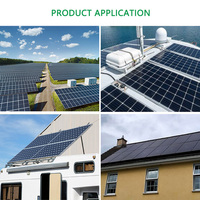 Nouvelle tendance 200W 250W 300W Module PV HPBC monocristallin 18V 36V panneau solaire de type N panneau solaire noir BC pour toit RV bateau hors réseau