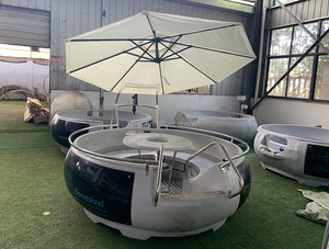 <span class=keywords><strong>Restaurante</strong></span> Flotante en Forma de Barco con Luces LED y Sombrilla, Barco Tipo Donut con Motor de Gasolina para 10 Personas - Product Image 5