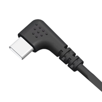 Cable de Datos Tipo C de Ángulo Recto de 90 Grados, 30/28/26 AWG, USB 3.0, Carga Rápida, Trenzado de Cobre Puro para Computadora, Auriculares e Impresora