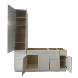 Giá Tốt Chất Lượng Tốt Sơn Trắng Rắn Gỗ Tủ Bếp Đặt Cho Căn Hộ Nơi Cư Trú - Product Image 6