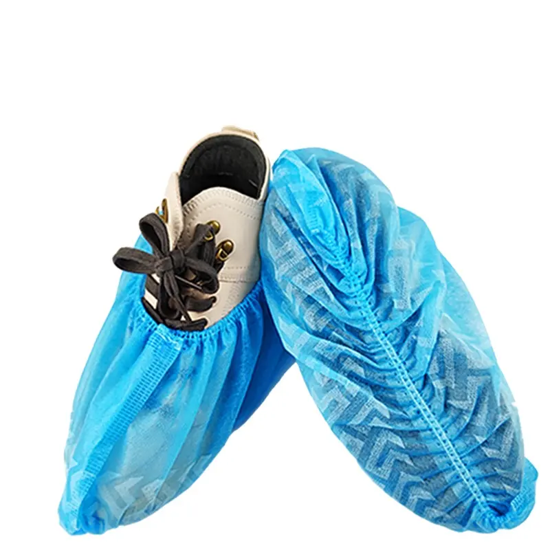 Non Woven Anti-Skip Blue Protect House No Slip Disposable Shoe Boot Cover