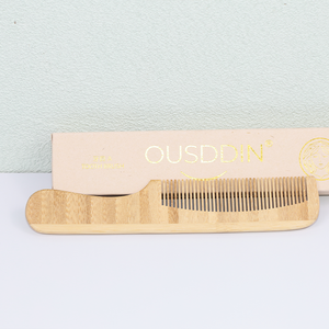 Peigne en bambou biodégradable et écologique emballé individuellement pour hôtel location <span class=keywords><strong>Airbnb</strong></span> Resort livraison rapide stock neutre existant - Product Image 4