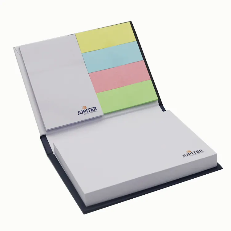 Blocco note adesive riciclate con logo personalizzato, Set di taccuini per ufficio, adesivo personalizzato Multi colori con Logo