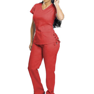 Medical Scrubs Wholesale Spandex Joggers Scrubs Suit Fashion Hospital Nurse <strong>Uniform</strong> Dental <strong>Clinic</strong> Custom Women Scrub Sets - Product Image 4