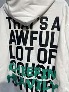 เสื้อฮู้ดดี้พิมพ์ลายน้ำเชื่อมแก้ไอเยอะมาก เสื้อผ้าผู้ชายคุณภาพสูง ผ้าหนา 100% ผ้าฝ้าย พิมพ์ลาย ฮู้ดดี้โอเวอร์ไซส์สำหรับผู้ชาย - Product Image 4