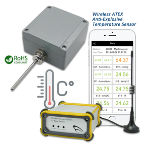 Anti-Explosive Atex Wireless <b>Temperature</b> Sensor 1200m Range IP65 <b>Data</b> <b>Logger</b> With USB Interface Plastic Case - Product Image 5