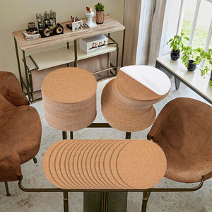 Supports <span class=keywords><strong>de</strong></span> sublimation autocollants en <span class=keywords><strong>liège</strong></span> à forte adhérence, modernes, pour loisirs créatifs, ronds et carrés, avec mini-matelas <span class=keywords><strong>de</strong></span> support pour feuilles. - Product Image 3