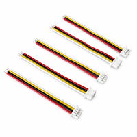 Cable flexible de PVC aislado y colorido con conductor de cobre estañado, terminales MX1.25, 2P-15P, 450 mm de longitud para cableado electrónico