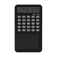 Tablette d'écriture électronique scientifique avec écran LCD, calculatrice à 12 chiffres, alarme, bloc-notes pour enfants avec tablette d'écriture, calendrier et piles