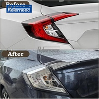Une paire de feux arrière à lentille transparente pour Honda Civic 2016-2021 feu arrière conducteur gauche + mise à niveau côté passager droit Style JDM