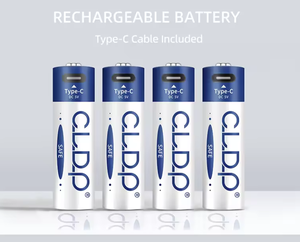 USB Type-C có thể sạc lại 1.5V pin <span class=keywords><strong>Lithium</strong></span> Ion <span class=keywords><strong>AA</strong></span> Kích thước 2600mwh để sử dụng nhà, đồ chơi, thiết bị điện tử Tương thích với LR6 HR6 AM3 - Product Image 3