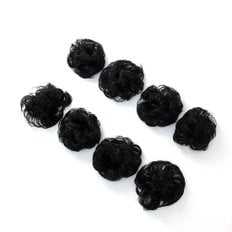 ชุดอุปกรณ์แต่งผมถังสีดำ8ชิ้นพร้อมแถบยกเครื่องมือจัดแต่งทรงผม - Product Image 1