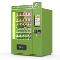 Distributeur automatique intelligent de boissons et de snacks en métal, fonction SDK pour magasins, certifié CE, capacité de 200-300 pièces, écran tactile LCD